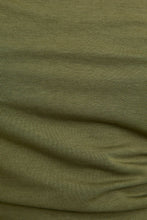 Load image into Gallery viewer, SADIE OFF THE SHOULDER RUCHING TOP | OLIVE GREEN