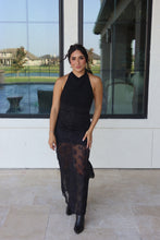 Load image into Gallery viewer, WHISKEY LACE HIGH NECK MAXI DRESS
