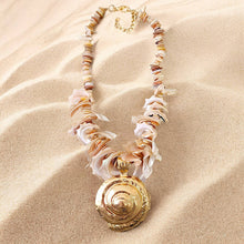 Load image into Gallery viewer, MOCHA MOUSSE BOHO SHELL NECKLACE