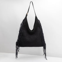Load image into Gallery viewer, BRYNLEE VEGAN SUEDE TOTE BAG | BLACK