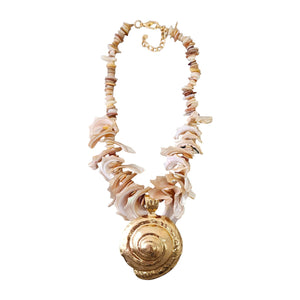 MOCHA MOUSSE BOHO SHELL NECKLACE