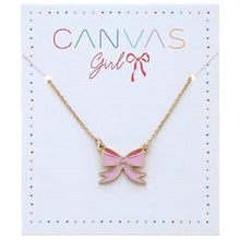 Load image into Gallery viewer, COQUETTE BOW DELICATE NECKLACE | PINK