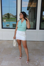Load image into Gallery viewer, NERISSA HALTER SWEATER TOP | MINT