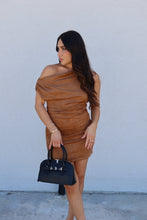 Load image into Gallery viewer, SYDNEY SUEDE MINI DRESS | CAMEL