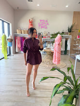 Load image into Gallery viewer, SILA COLLAR NECK LAYERED ROMPER | BURGUNDY