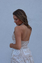 Load image into Gallery viewer, DAKOTA HALTER TASSEL TOP | TAUPE