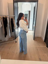 Load image into Gallery viewer, GINNY SUPER HIGH RISE BAGGY WIDE LEG JEANS