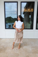 Load image into Gallery viewer, LIVIA LACE TRIM MIDI SKIRT