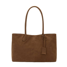 Load image into Gallery viewer, IRENE VEGAN SUEDE SHOULDER BAG | TAN