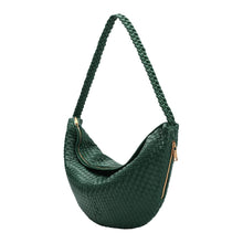 Load image into Gallery viewer, RAQUEL RECYCLED XL RECYCLED SHOULDER BAG | EMERALD GREEN