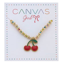 Load image into Gallery viewer, FRUITY RAINBOW CHERRY BEADED NECKLACE