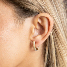 Load image into Gallery viewer, DAPHNE PAVE HOOPS | SAHIRA