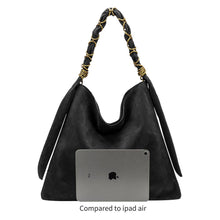 Load image into Gallery viewer, VENUS RECYCLED VEGAN SUEDE TOTE | ESPRESSO