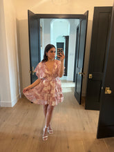 Load image into Gallery viewer, DELILAH FLORAL RUFFLE MINI DRESS