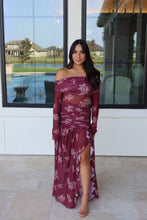 Load image into Gallery viewer, WILD HEART FLORAL OFF SHOULDER DRESS