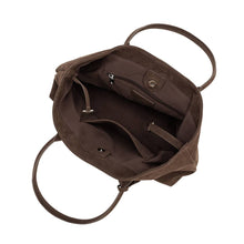 Load image into Gallery viewer, IRENE VEGAN SUEDE SHOULDER BAG | CHOCOLATE