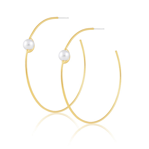 BELIZE PEARL HOOP | SAHIRA