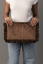 Load image into Gallery viewer, BETTER LATE THAN UGLY RUFFLE TRAVEL POUCH