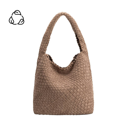 JOHANNA SUEDE VEGAN SHOULDER BAG | CLAY