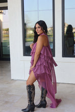 Load image into Gallery viewer, DANDELION RUFFLE HIGH LOW DRESS | MAUVE