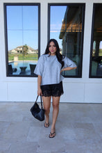 Load image into Gallery viewer, AUTUMN CREW NECK BOXY SWEATER TOP | H GREY