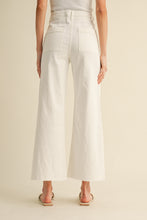 Load image into Gallery viewer, OLLIE FRONT TWO POCKET STRETCH WIDE LEG DENIM JEANS | OATMEAL