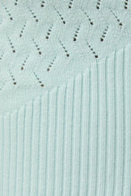 Load image into Gallery viewer, WINNIE POINTELLE SWEATER TOP | MINT