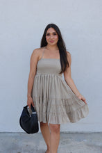 Load image into Gallery viewer, DELAINE SMOCKED MINI DRESS