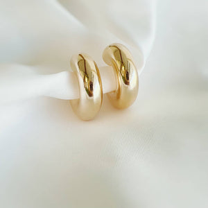 ELLIE CHUNKY TUBE HOOPS | GOLD FILLED
