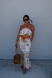 SLOAN SUN PRINTED MAXI SKIRT SET