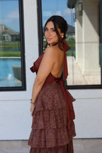 Load image into Gallery viewer, ROSALIE TIERED RUFFLE MAXI | MOCHA