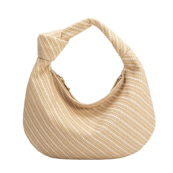 CHER LARGE RAFFIA STRAW SHOULDER BAG | NATURAL