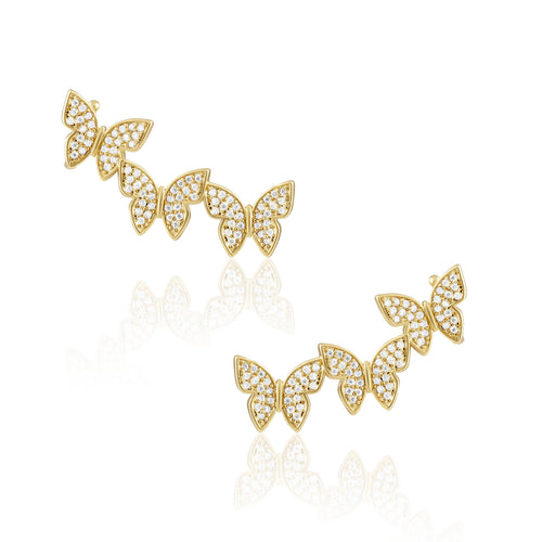 BUTTERFLY EAR CLAWLERS PAVE | SAHIRA