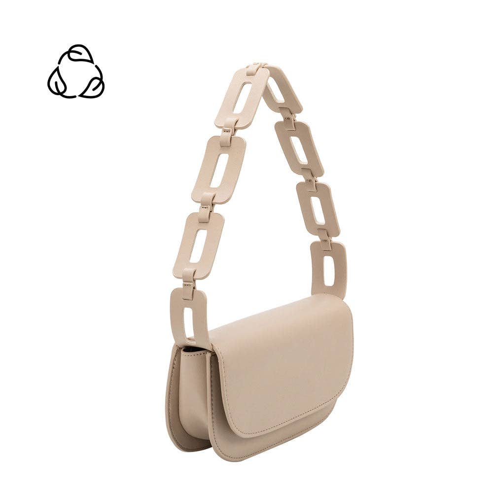 INEZ RECYCLED VEGAN SHOULDER BAG | NUDE