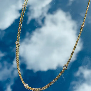 COVA ACCENTED DAINTY NECKLACE | GOLD FILLED