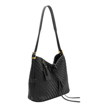 Load image into Gallery viewer, THALIA VEGAN TOTE BAG | BLACK