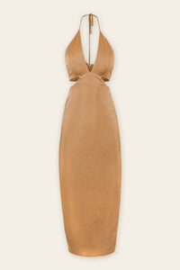 CHAMPAGNE KISSES MIDI DRESS | FINAL SALE