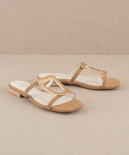 Load image into Gallery viewer, AMIYAH STATEMENT BUCKLE SANDAL | CAMEL