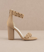 Load image into Gallery viewer, MELODY BRAIDED BLOCK HEELS