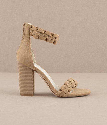 MELODY BRAIDED BLOCK HEELS