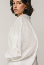 Load image into Gallery viewer, MIA OVERSIZED BUTTON UP TOP | WHITE