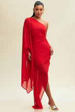 Load image into Gallery viewer, NAOMI DRAPED &amp; SHEER DRESS | FINAL SALE