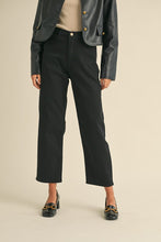 Load image into Gallery viewer, BECKHAM TAPERED COTTON PANTS | BLACK