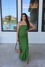 Load image into Gallery viewer, IBIZA PALM LINEN BLEND MAXI DRESS