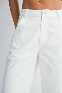 BRIELLE BARREL LEG CROPPED PANT
