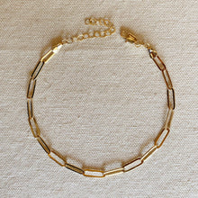 Load image into Gallery viewer, CLASSIC PAPERCLIP CHAIN ANKLET | GOLD FILLED
