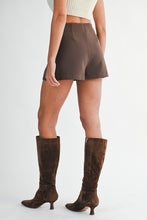 Load image into Gallery viewer, HAVEN HIGH WAIST SKORT | CHOCOLATE BROWN