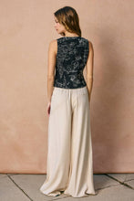 Load image into Gallery viewer, ADELINE LINEN BLEND WIDE LEG PANTS | IVORY