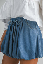 Load image into Gallery viewer, ELLY BUBBLE HEM DENIM SKIRT