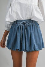 Load image into Gallery viewer, ELLY BUBBLE HEM DENIM SKIRT